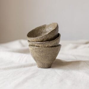 Tasse cendre marron-vert - Image 1