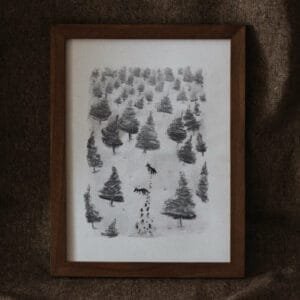 Dessin - Deux loups - Image 2